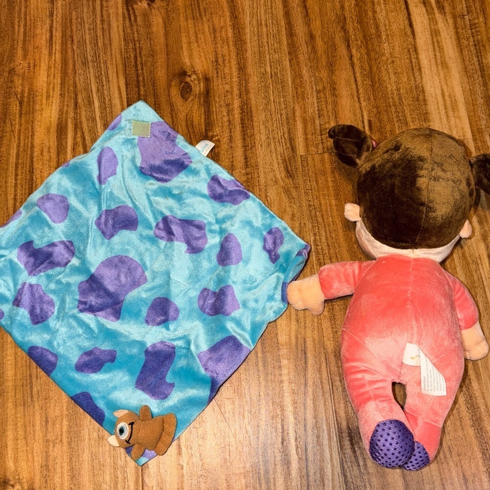 Walt Disney World Babies Monsters Inc Boo plush stuffed animal Sulley blanket - Picture 4 of 7